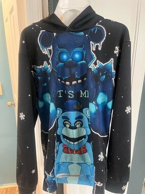 Five nights at Freddy’s hoodie. Frost bear. Size medium youth.